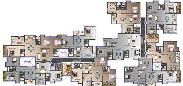 Floor Plan of Mayflower Palm Grove in Kallimadai, Coimbatore - Image 234408