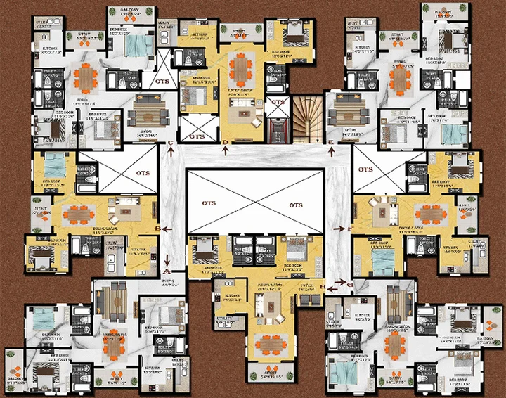 Floor Plan of Mayflower Sakthi Garden IV Villas in Nanjundapuram, Coimbatore - Image 234421