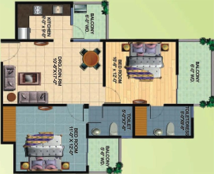 2 BHK Flat in Ajnara Homes in Sector 16 B, Greater Noida - Image 836641