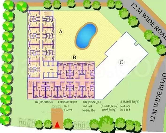 Master Plan of Ajnara Vice Royale in Yamuna Expressway, Greater Noida - Image 233553