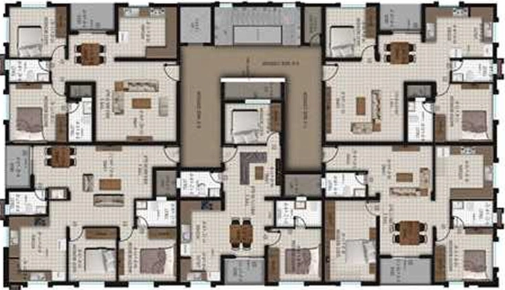 Floor Plan of Nivasan Bliss in Vilankurichi, Coimbatore - Image 234464