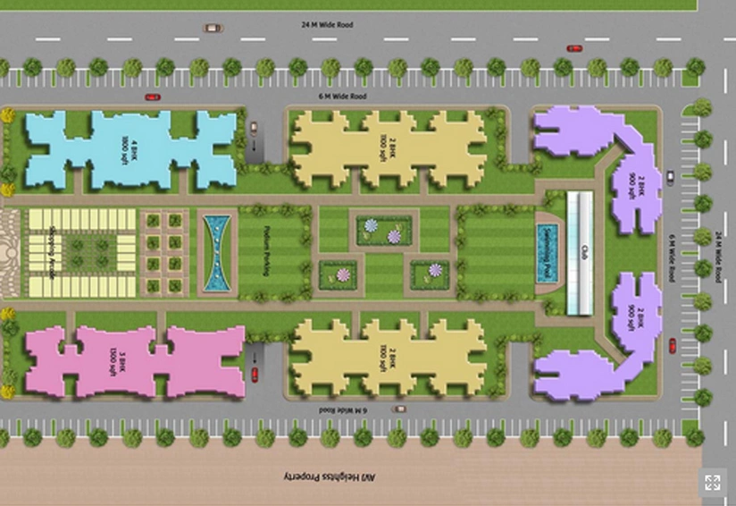 Master Plan of Ajnara Enclave in Chander Nagar, Ghaziabad - Image 231166