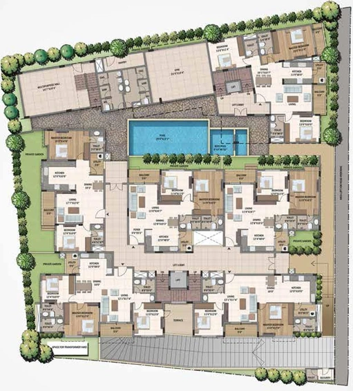 Master Plan of Sipani Classe in Koramangala, Bangalore - Image 126400