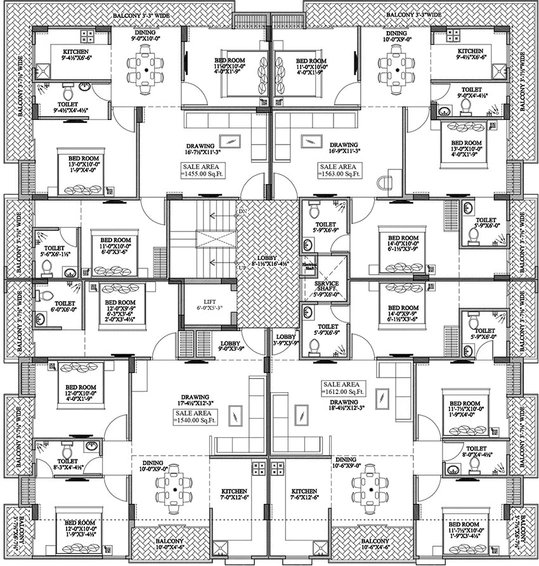 Floor Plan of Somya Sky 5 in Jagatpura, Jaipur - Image 269962