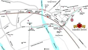 Location of Aditya Luxuria Estate - Image 233438