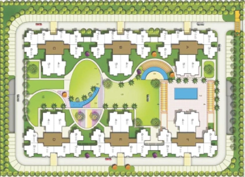 Master Plan of Aditya Luxuria Estate in NH 24, Ghaziabad - Image 233439