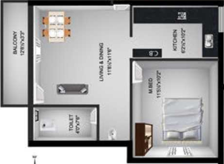 1 BHK Flat in Steps Stone Vatsa in Kattupakkam, Chennai - Image 859654