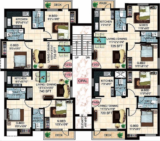 Floor Plan of Steps Stone Ethiraj in Perungalathur, Chennai - Image 280170
