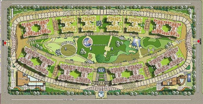 Master Plan of ABA Olive County in Vasundhara, Ghaziabad - Image 231117