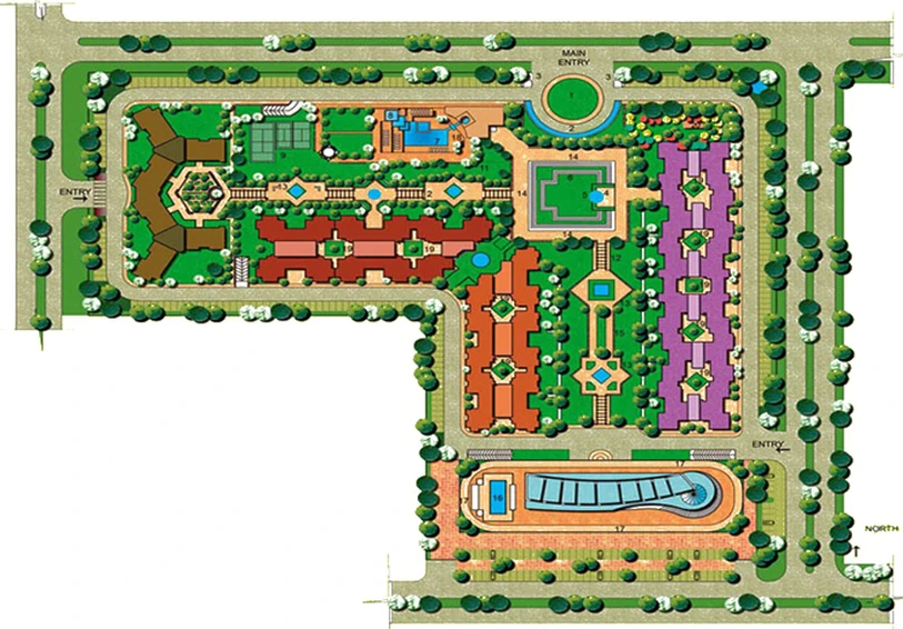 Master Plan of ABA Orange County in Indirapuram, Ghaziabad - Image 231130