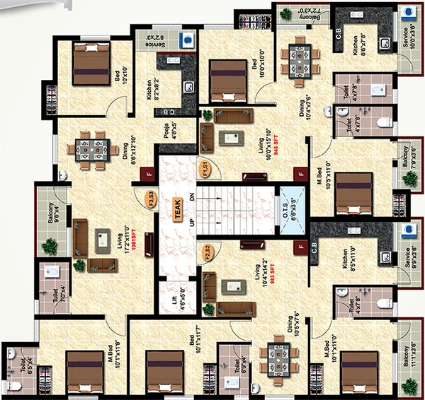 Floor Plan of StepsStone Akshara in Perumbakkam, Chennai - Image 280210