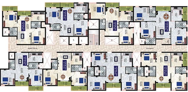 Floor Plan of GP Valencia Ruby in Ayanambakkam, Chennai - Image 126440