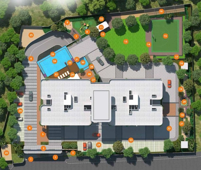 Master Plan of Sipani Pennantia in Hulimavu, Bangalore - Image 127740