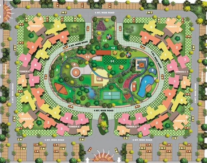 Master Plan of Nimbus Express Park View 1 in Chi 5, Greater Noida - Image 233648