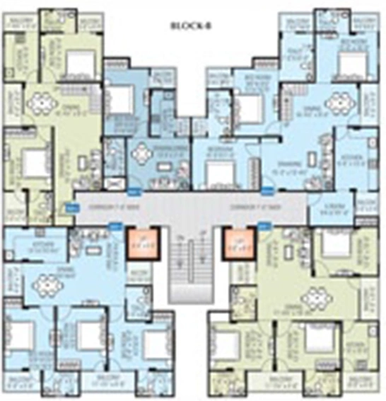 Floor Plan of Anukampa Tulip in Jagatpura, Jaipur - Image 263926