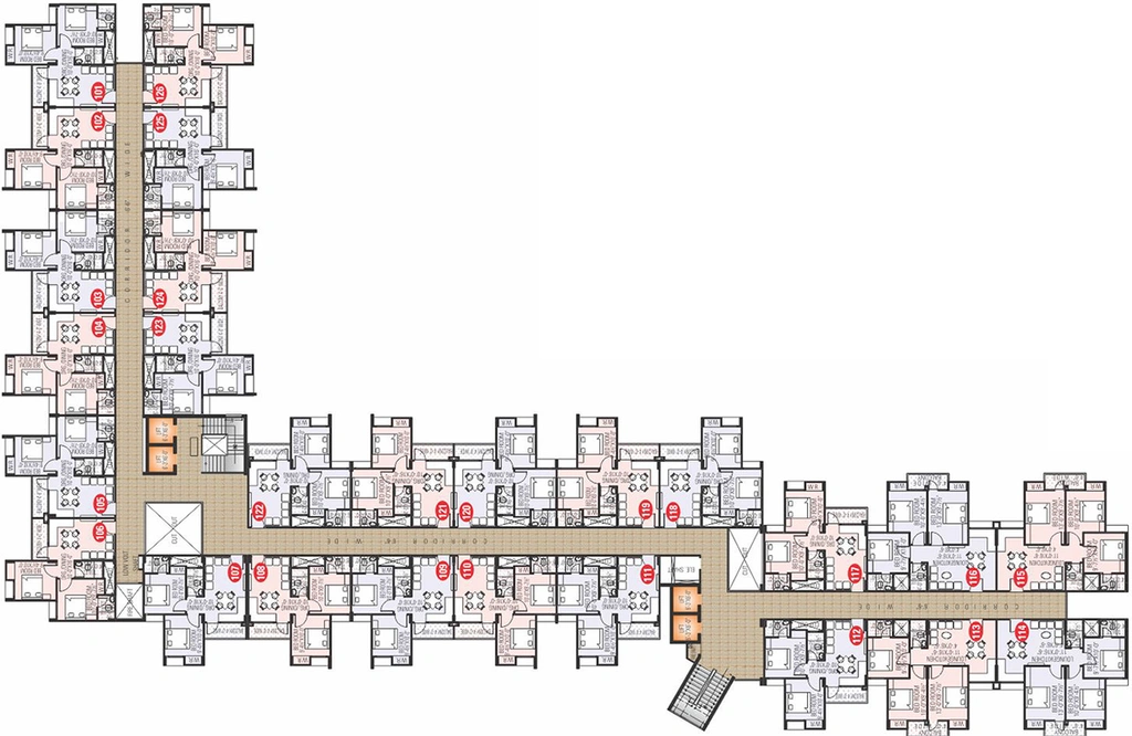 Floor Plan of Anukampa Omega in Ajmer Road, Jaipur - Image 263882