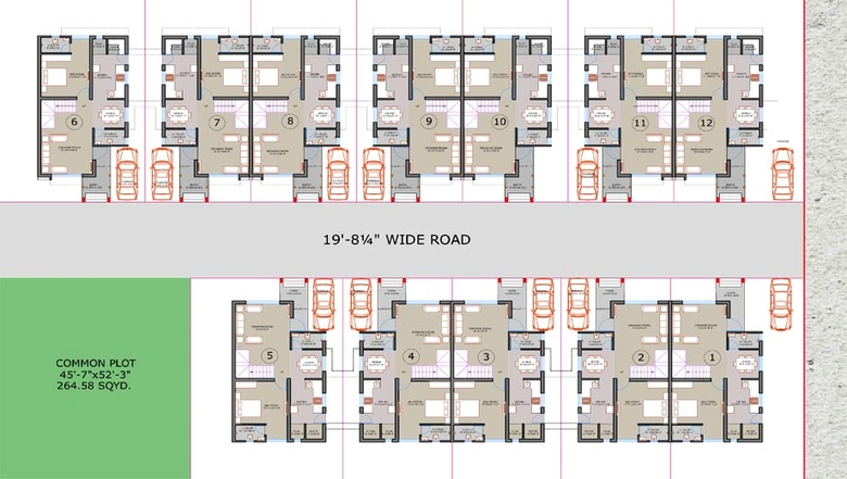 Master Plan of Shilp Bungalows in Nava Naroda, Ahmedabad - Image 129462