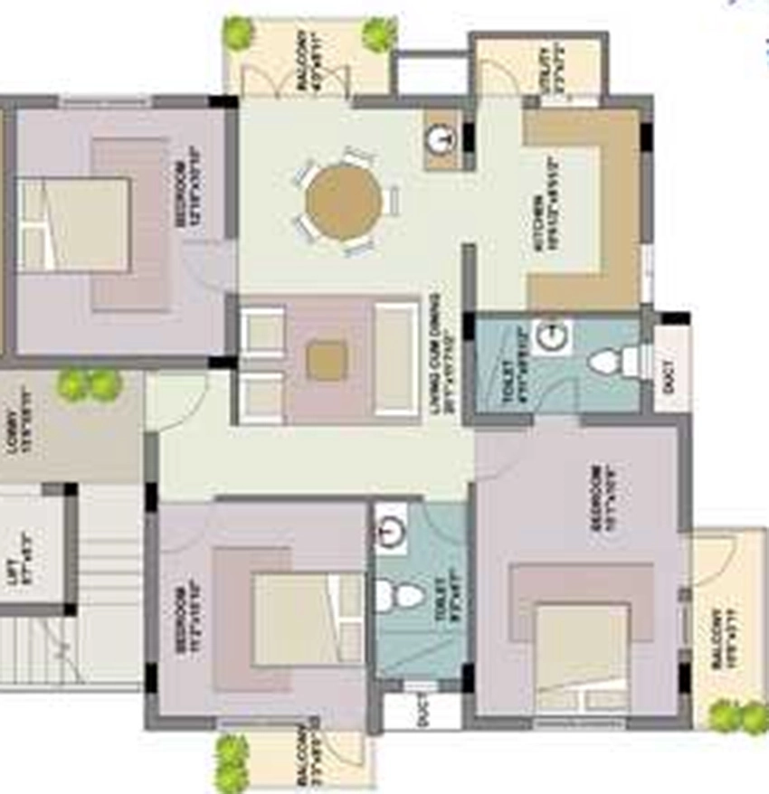 3 BHK Flat in Adroit Aria in Nungambakkam, Chennai - Image 876718
