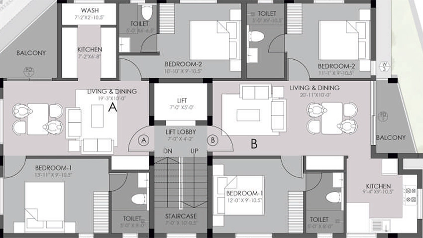 Floor Plan of Urbando Orion in Madambakkam, Chennai - Image 334853