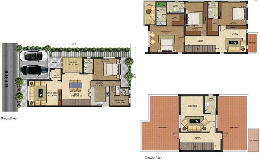 4 BHK House/Villa in Urbando Seaborough in Injambakkam, Chennai - Image 879804