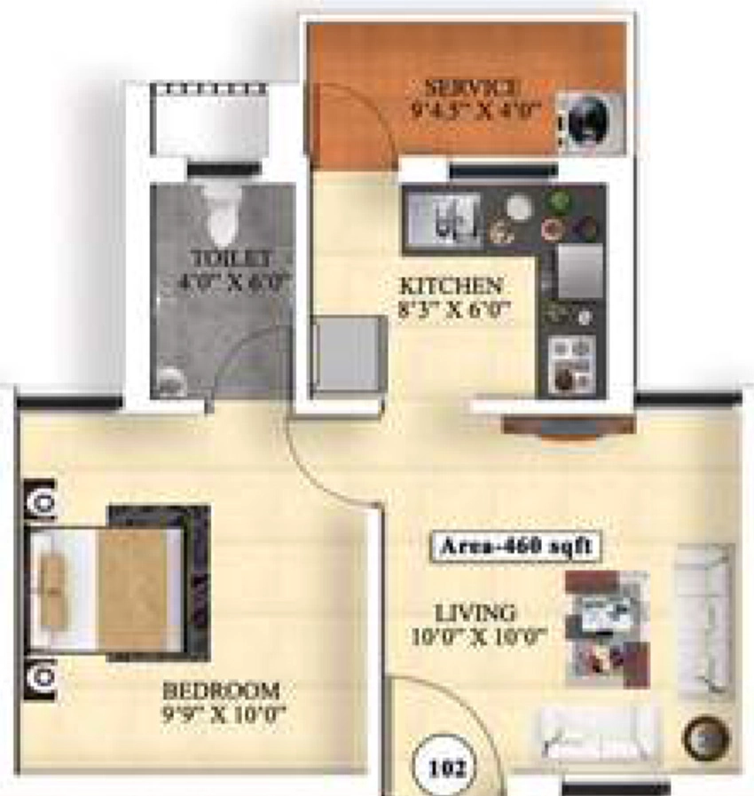 1 BHK Flat in Vijay Raja Ideal Homes in Perumalpattu, Chennai - Image 877615