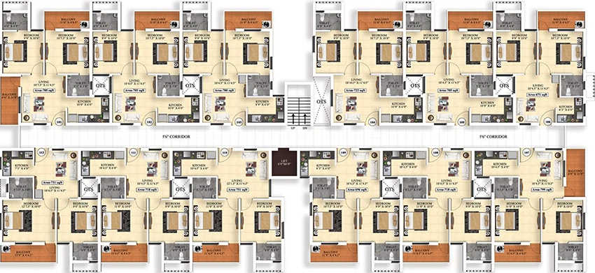 Floor Plan of Vijay Raja Ideal Homes in Perumalpattu, Chennai - Image 330689