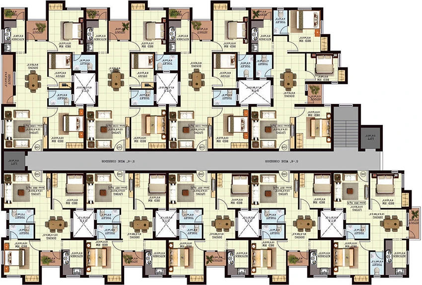 Floor Plan of Vijay Raja Century Court in Poonamallee, Chennai - Image 330674