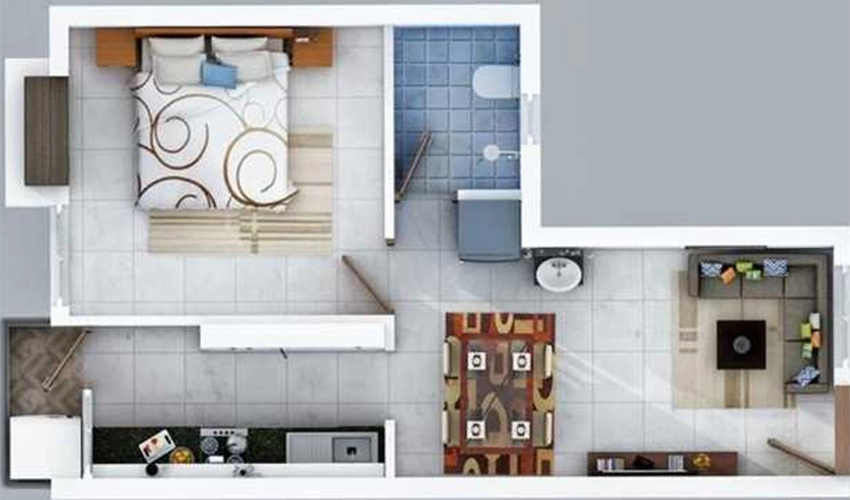 1 BHK Flat in Vijay Raja August in Tambaram, Chennai - Image 877597