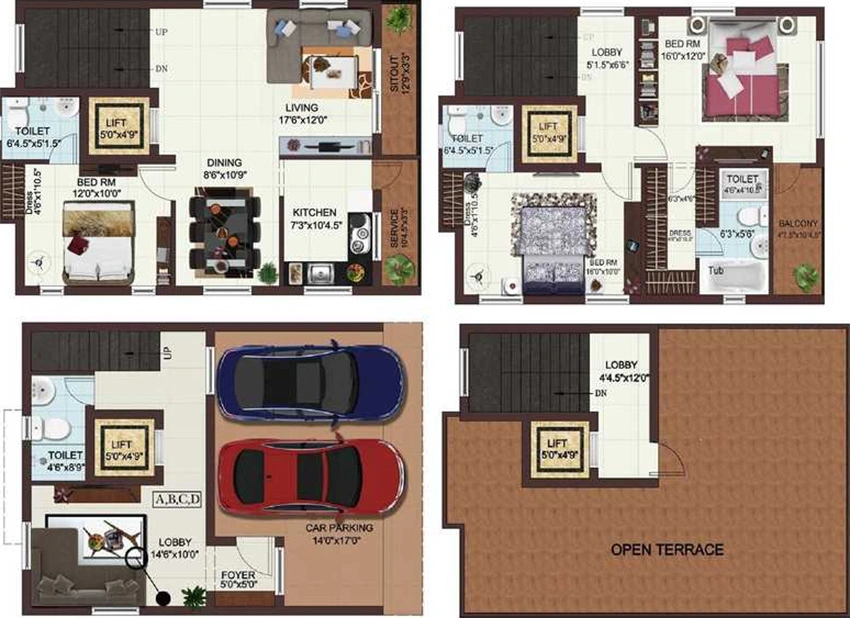 3 BHK House/Villa in Vijay Raja Navarathna in Neelankarai, Chennai - Image 878489
