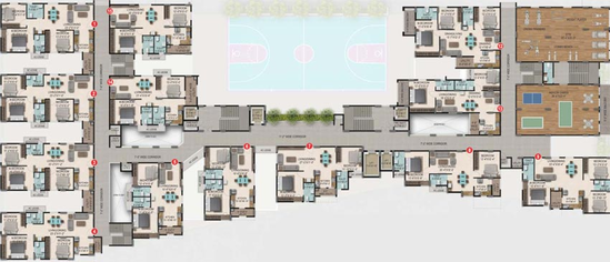 Floor Plan of SMR Vinay Gateway in Chikkajala, Bangalore - Image 126466