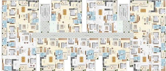 Floor Plan of Ganga Royal Eternia in Vaishali Nagar, Jaipur - Image 266112