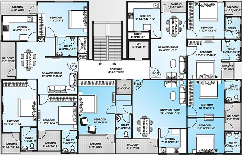Floor Plan of SNG Shivangan in Shastri Nagar, Jaipur - Image 264100