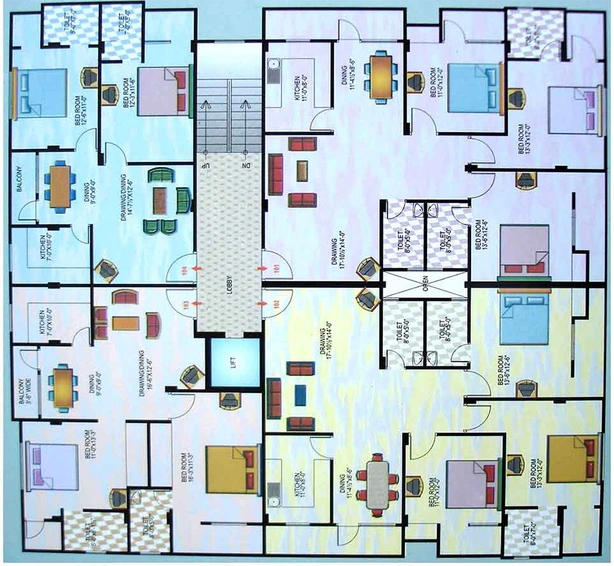 Floor Plan of SNG Samridhi Enclave in Bapu Nagar, Jaipur - Image 264082