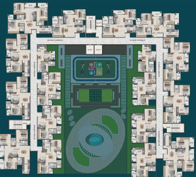 Floor Plan of Sowparnika Rhythm Of Rain in Whitefield, Bangalore - Image 235354