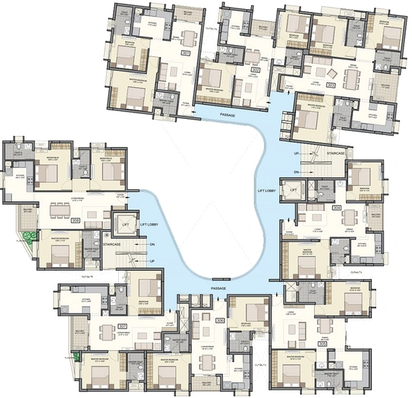 Floor Plan of Sidharth Greenwoods in Pallavaram, Chennai - Image 258592