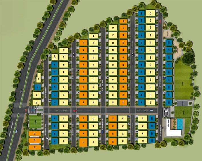 Master Plan of Aakriti Arv Viva in Tellapur, Hyderabad - Image 126963