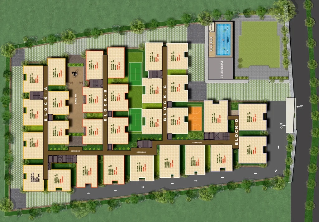 Master Plan of Aakriti Honeydew in Tellapur, Hyderabad - Image 126544