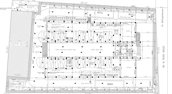 Master Plan of Ramani West Gate in Thudiyalur, Coimbatore - Image 235653