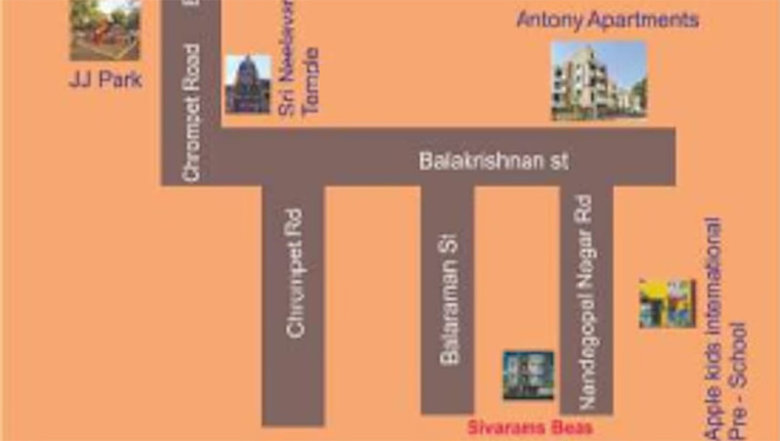 Location of Sivarams Beas Flats in Nanmangalam, Chennai - Image 282317