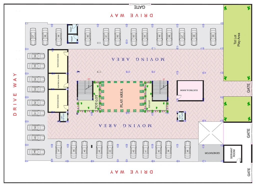 Master Plan of Gauthami Sigma Tower in Gandipet, Hyderabad - Image 126572