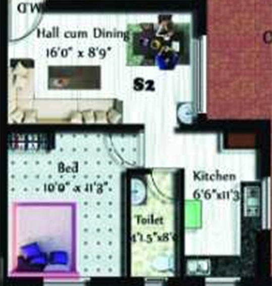 1 BHK Flat in Sivarams Indus 2 in Kolathur, Chennai - Image 860553
