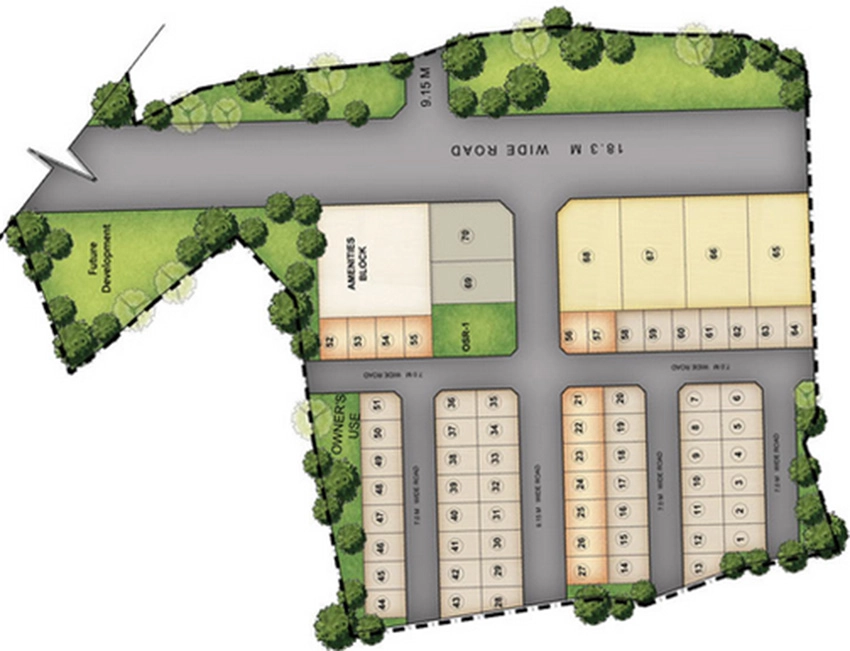 Master Plan of Covai Serene Hub Apartment in Thiruporur, Chennai - Image 333764