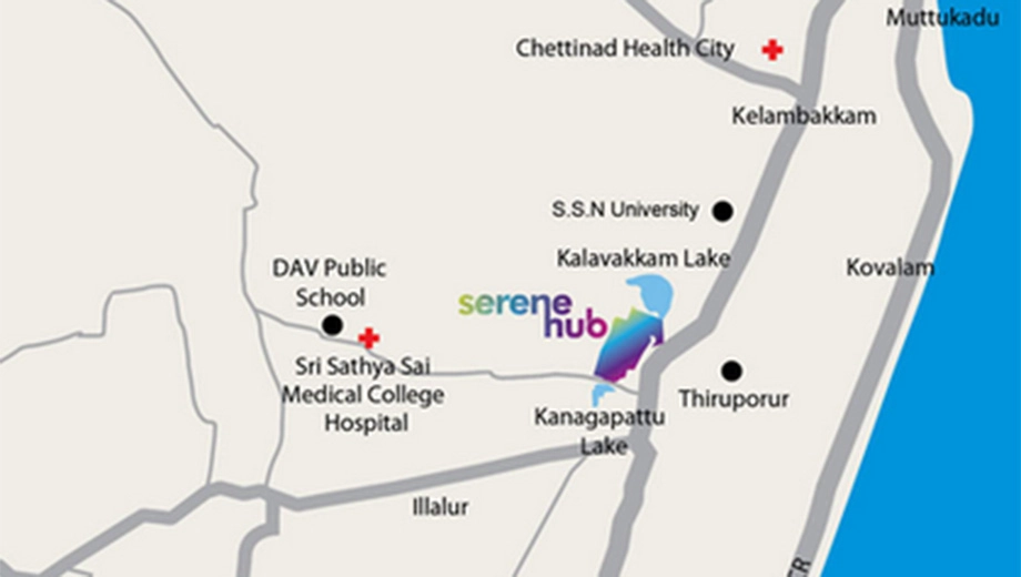 Location of Covai Serene Row Houses in Thiruporur, Chennai - Image 333773