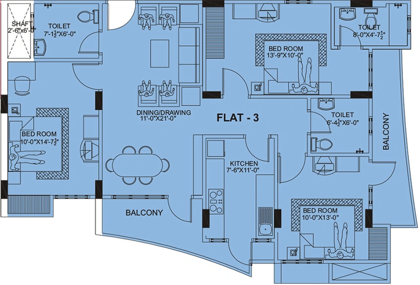 2 BHK Flat in UDB Southern Heights in Jagatpura, Jaipur - Image 850393