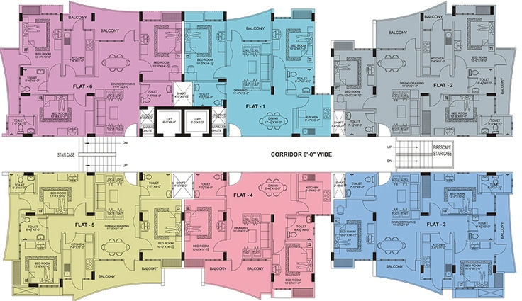 Floor Plan of UDB Southern Heights in Jagatpura, Jaipur - Image 264238