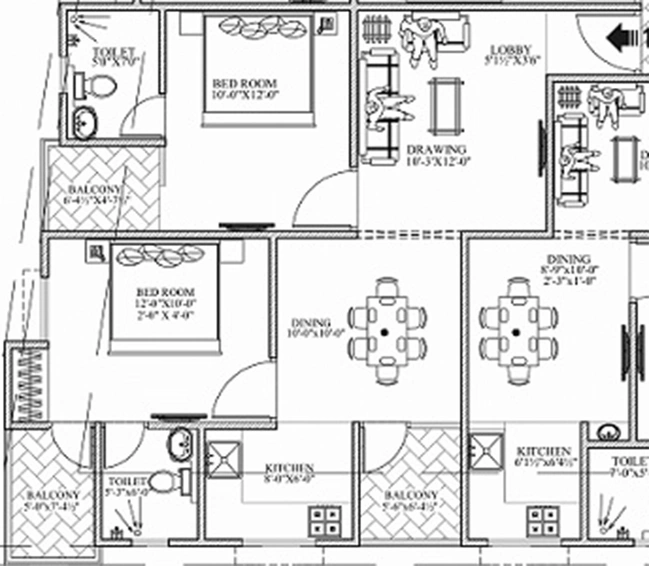 3 BHK Flat in UDB Life in Jagatpura, Jaipur - Image 850389