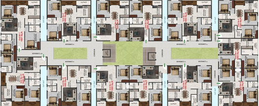 Floor Plan of Elegant Altima in Kanakapura, Bangalore - Image 268800