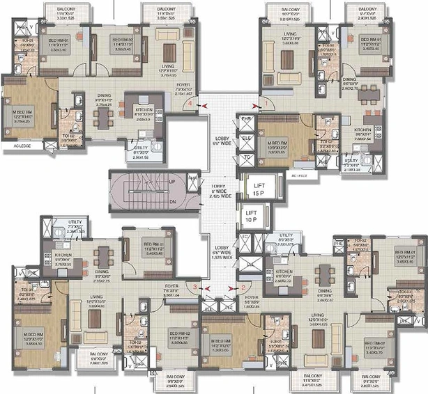 Floor Plan of Elegant Whispering Winds in Kanakapura, Bangalore - Image 268940