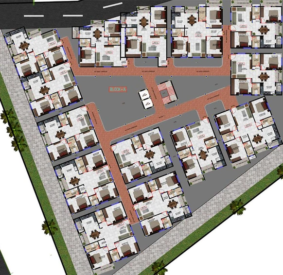 Floor Plan of Elegant Exquisite in Rajarajeshwari Nagar, Bangalore - Image 268874