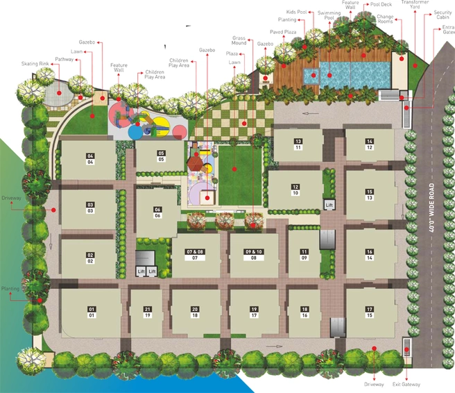 Master Plan of Muppa Aaradhya in Narsingi, Hyderabad - Image 127015